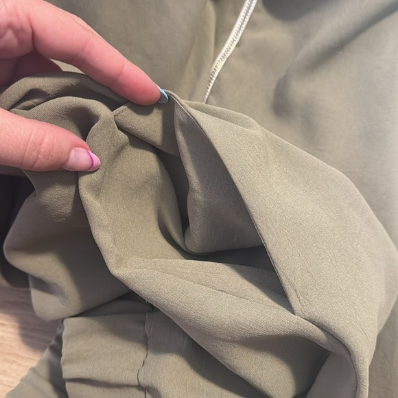 Zara Green Sporty Athletic Hooded Track Dress Size Small - Picture 9 of 9